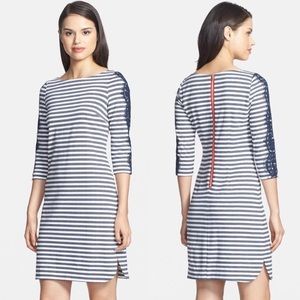 Eliza J Stripe Shirttail Dress